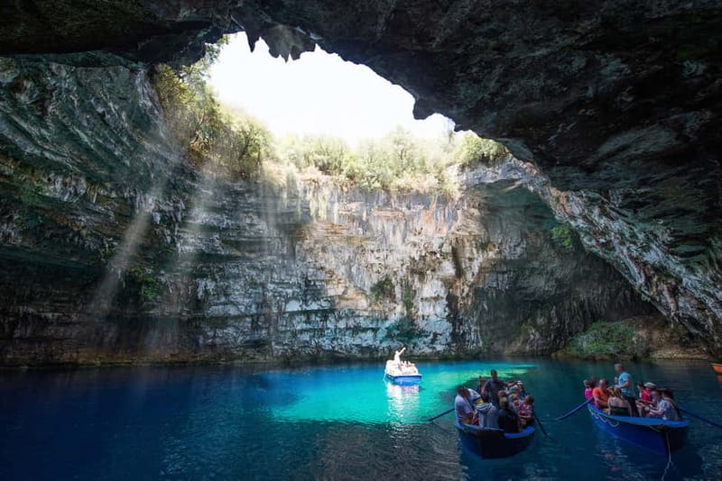 Argostoli: Shore Excursion to Caves with Local Wine Tasting - Melissani Cave Lake Boat Cruise and the Turquoise Light