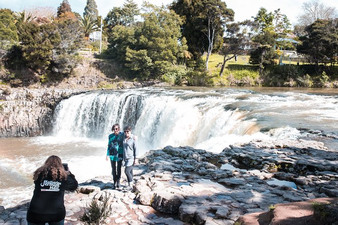 Bay of Islands Glow Worm Caves & Scenic Shore Excursion - Haruru Falls and Waitangi River views: a short stop with real drama