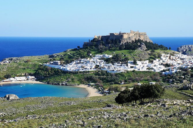 BEST OF LINDOS & RHODES - PRIVATE TOUR - SHORE EXCURSION - HALF DAY - 4 People - Beach viewpoints that set up Lindos before you arrive