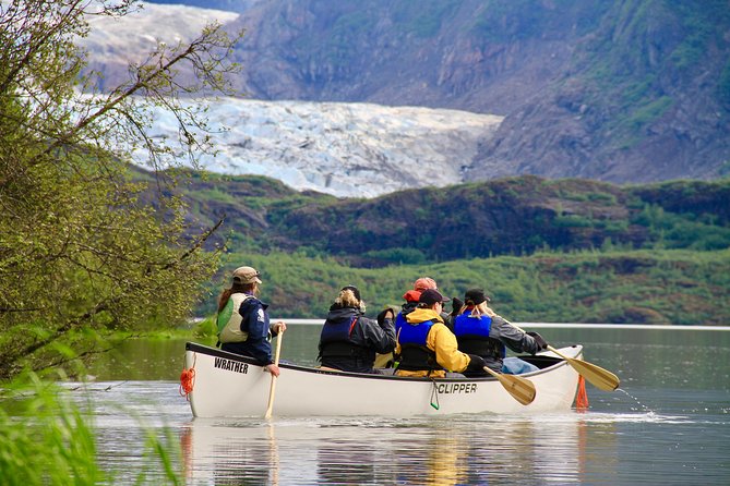 Juneau Shore Excursion: Mendenhall Glacier Canoe, Paddle and Hike - Getting ready at the Above & Beyond Alaska gear warehouse