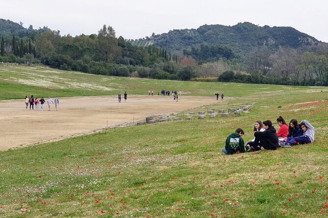 Katakolon Shore Ex: Skip-the-Lines Ancient Olympia & Olive market - The Olympic track and Zeus: what you actually see in the ruins