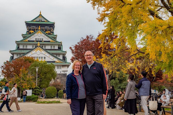 Private Car Tour to KYOTO, OSAKA or NARA | KOBE Shore Excursion - Osaka Highlights with Real-Life Timing: Castle and Dotonbori