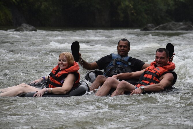 River Tubing Fiji / Suva Shore Excursion Cruise Ship Passengers - Longboat ride through rainforest scenery and local villages