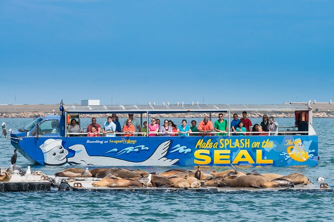 San Diego Shore Excursion: San Diego Seal Tour - Two Modes in One Vehicle: Land Views Then a Bay Splash