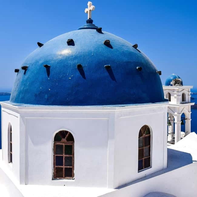 Santorini: Private Shore Excursion for Cruise Passengers - Three Bells of Fira: a quick photo stop that sets the scene