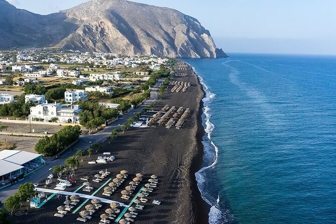 Santorini Private Shore Excursion : Oia, Caldera Views & Beaches - Perissa black sand: unwind mode with 1 hour 15 minutes