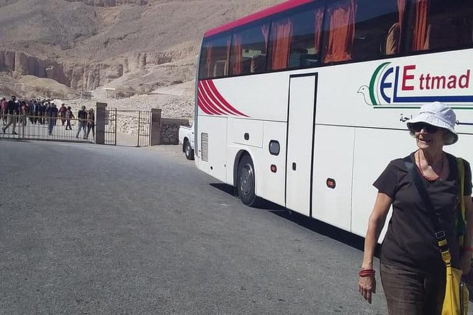 Shore Excursion from Safaga Port and Enjoy a full day tour in Luxor - Colossi of Memnon: a short stop with big scale