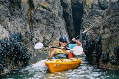 Shore Excursion Guided Sea Kayaking through Akaroa Marine Reserve - Price and what $83.78 buys you on a port day