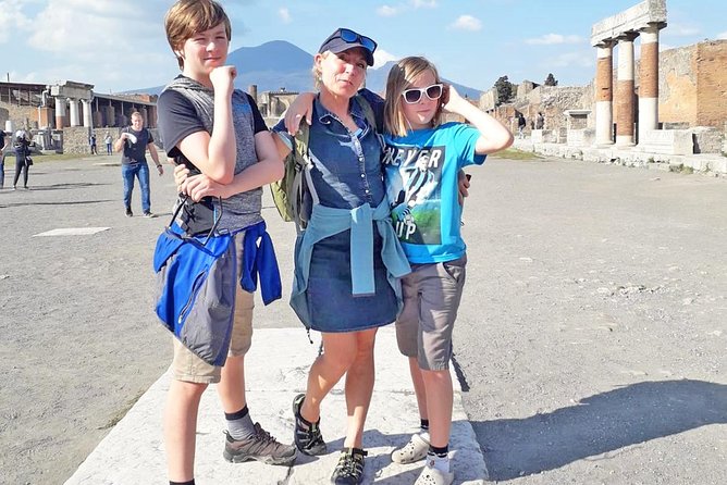 Shore Excursion Tour for Kids from Naples Port to Pompeii and Vesuvius - Timing and heat management for an 8-hour day