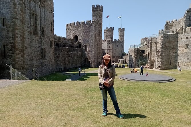 Small group Holyhead shore excursion in Caernarfon castle - The Return Across Menai Suspension Bridge + Your Afternoon Choice (Stop 4)