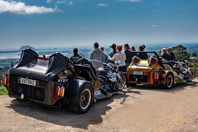 TAURANGA SHORE EXCURSION: Epic 25 min V8 Trike tour of Mt Maunganui & Tauranga - Key highlights to know before you ride