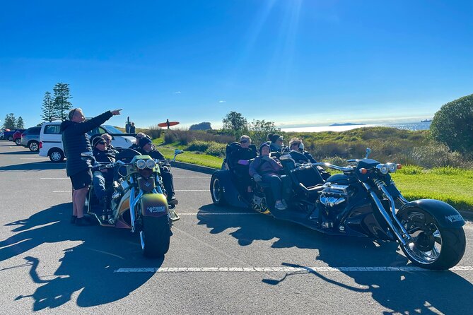 TAURANGA SHORE EXCURSION: Epic 25 min V8 Trike tour of Mt Maunganui & Tauranga - Mt Maunganui Main Beach cruise: where the photos happen fast