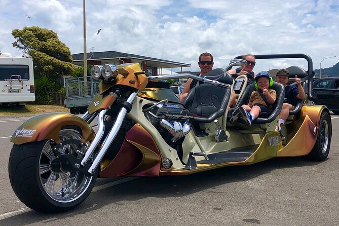 TAURANGA SHORE EXCURSION: V8 TRIKE - 1.5 hour City Sites - Tauranga Harbour Bridge: See the Port Story From the Road
