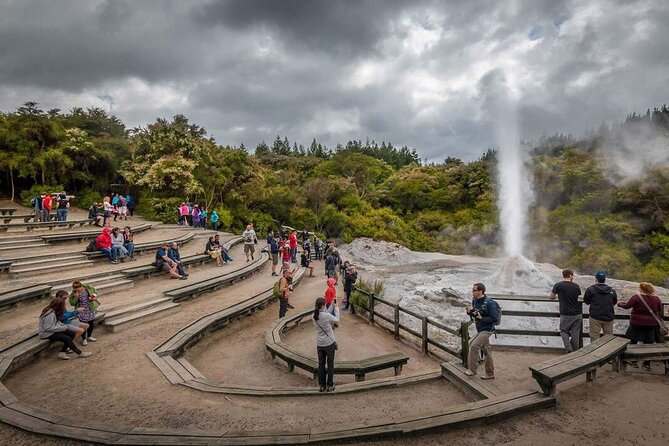 Wai-O-Tapu Geothermal Valley, & Hot River - Rotorua geothermal variety: Sulphur Point by Lake Rotorua